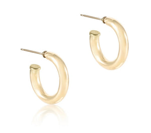 4mm Gold Hoops
