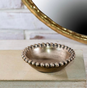 Gold Beaded Bowl