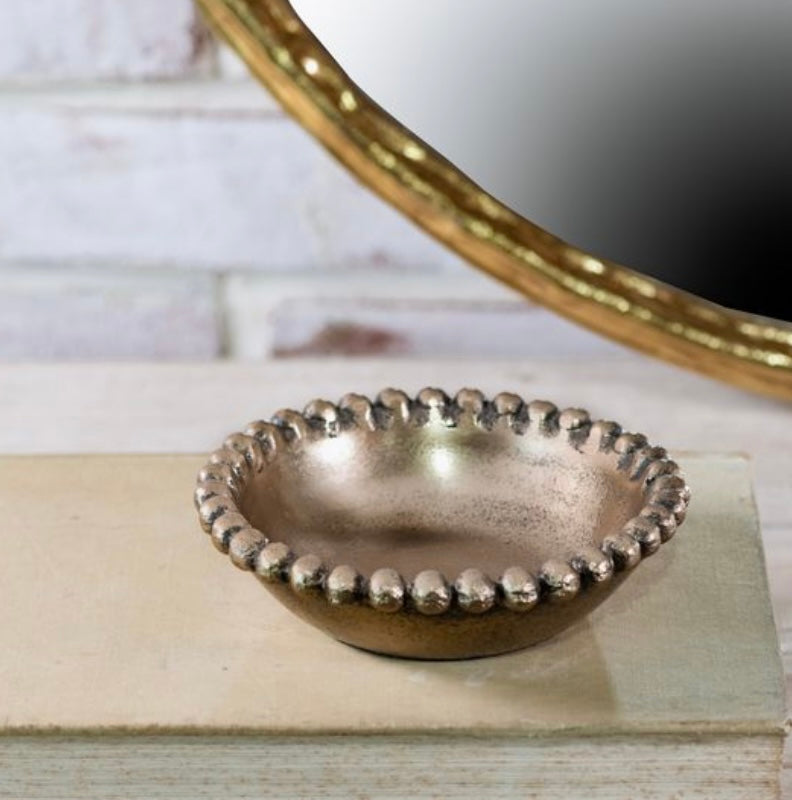 Gold Beaded Bowl
