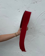 Load image into Gallery viewer, Dark Red Velvet Ribbon
