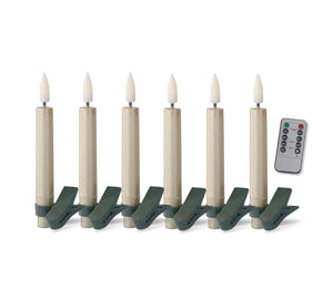 Glittered LED Clip Candle Set