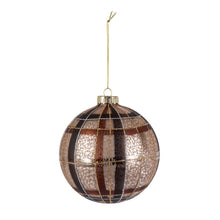 Load image into Gallery viewer, 5" Plaid Mercury Ornament
