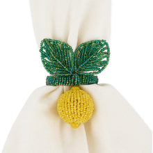Load image into Gallery viewer, Lemon Beaded Napkin Ring
