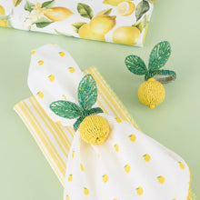Load image into Gallery viewer, Lemon Beaded Napkin Ring
