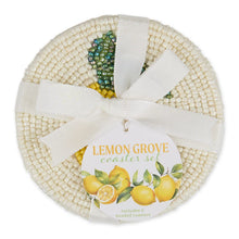 Load image into Gallery viewer, Lemon Beaded Coaster Set
