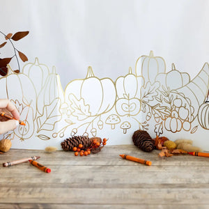 Harvest Table Centerpiece Color-Your-Own