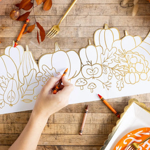 Harvest Table Centerpiece Color-Your-Own