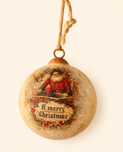 Load image into Gallery viewer, Merry Christmas Santa Ornament 6”
