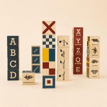 Load image into Gallery viewer, Uncle Goose Nautical Blocks with Canvas Bag
