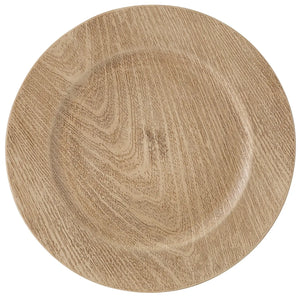 Natural Wood Grain Charger