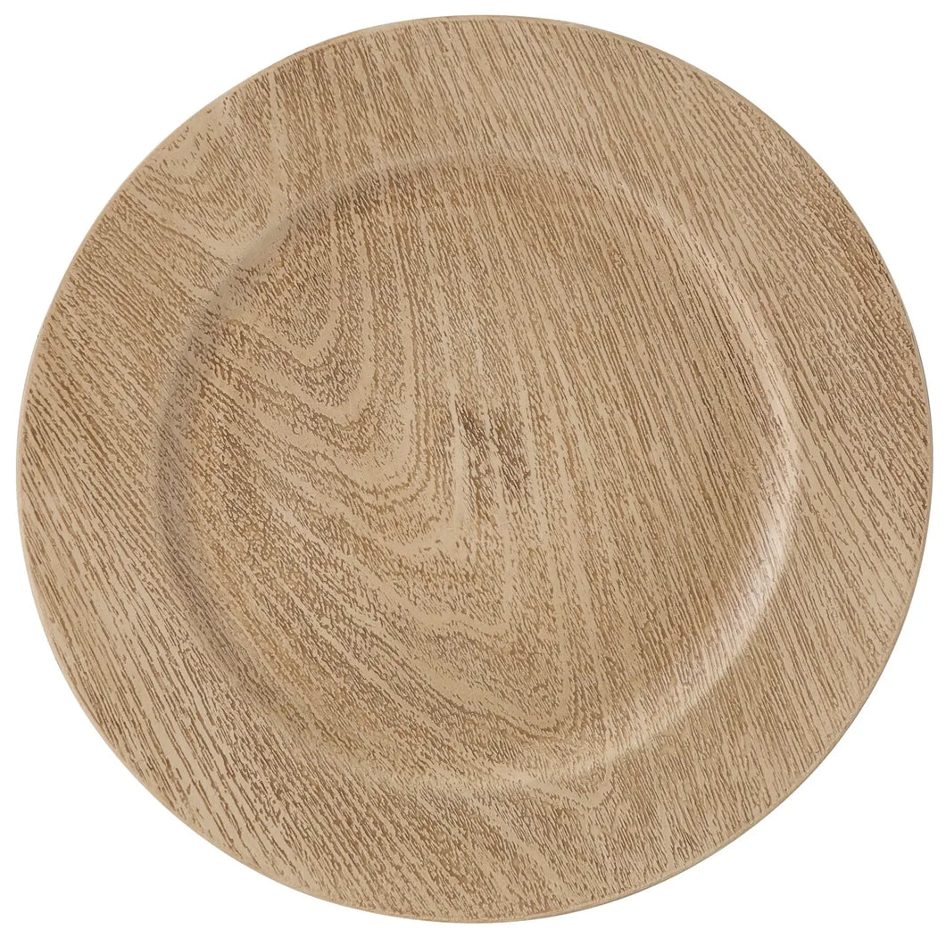 Natural Wood Grain Charger