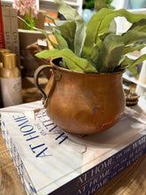 Load image into Gallery viewer, Vintage Hand-Hammered Copper Pot
