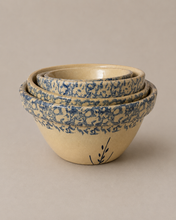 Load image into Gallery viewer, Roseville Spongeware Bowl Set of 4
