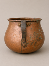 Load image into Gallery viewer, Vintage Hand-Hammered Copper Pot
