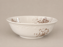 Load image into Gallery viewer, Antique English Brown Transferware Wash Bowl
