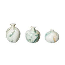 Load image into Gallery viewer, Marbled Stoneware Vases
