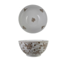 Load image into Gallery viewer, Hand-Painted Stoneware Bowl with Floral Pattern
