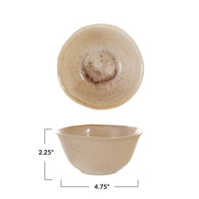 Load image into Gallery viewer, Stoneware Cream Crackle Bowl
