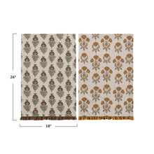 Load image into Gallery viewer, Floral Ruffle Tea Towel
