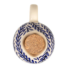 Load image into Gallery viewer, Hand-Painted Stoneware Oil Cruet
