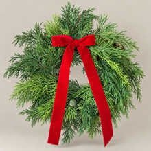 Load image into Gallery viewer, 12" Soft Cedar Mini Wreath
