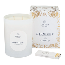 Load image into Gallery viewer, Linnea Midnight Holiday Candle
