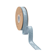 Load image into Gallery viewer, 1" Wired Heritage Velvet Ribbon - French Blue
