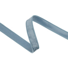 Load image into Gallery viewer, 1" Wired Heritage Velvet Ribbon - French Blue
