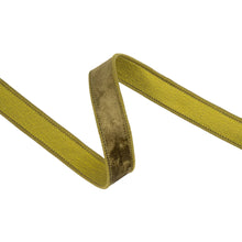 Load image into Gallery viewer, 1" Wired Heritage Velvet Ribbon - Moss
