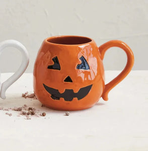 Stoneware Jack-O-Lantern Mug
