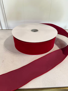 Dark Red Velvet Ribbon