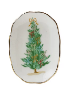 Stoneware Scalloped Dish