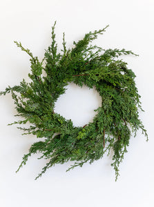 Faux Juniper Wreath