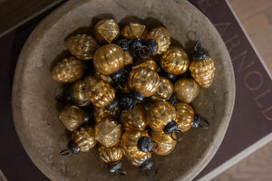 Embossed Mercury Glass Ornaments