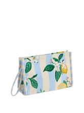 Load image into Gallery viewer, Lemon Jacquard Wristlet Pouch
