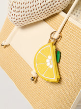 Load image into Gallery viewer, Lemon Zip Pouch Charm/Key Ring
