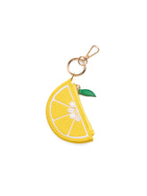 Load image into Gallery viewer, Lemon Zip Pouch Charm/Key Ring
