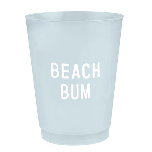 Beach Bum Plastic Cups