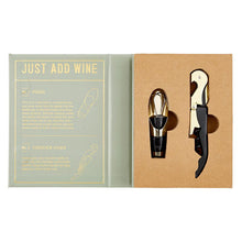 Load image into Gallery viewer, Wine Serving Set Book Box - Just Add Wine
