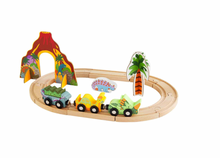 Load image into Gallery viewer, Dino Wood Train Set
