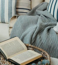 Load image into Gallery viewer, Nantucket Stripe Throw
