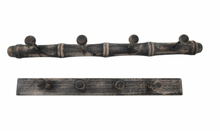 Load image into Gallery viewer, Distressed Black Wood Wall Hooks
