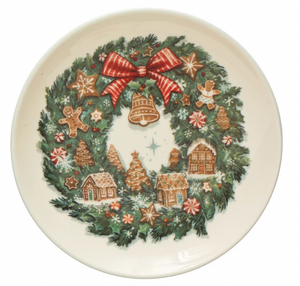 Holiday Wreath Plate