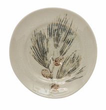 Load image into Gallery viewer, Stoneware Pinecone Plate
