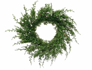 Faux Juniper Wreath