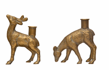 Load image into Gallery viewer, Cast Iron Deer Taper Holder

