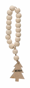 Wood Bead Garland Napkin Ring
