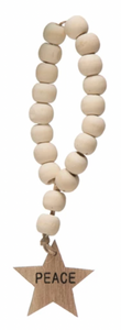 Wood Bead Garland Napkin Ring