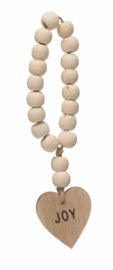 Wood Bead Garland Napkin Ring