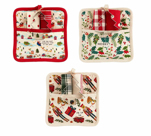 Christmas Pattern Pot Holder Set